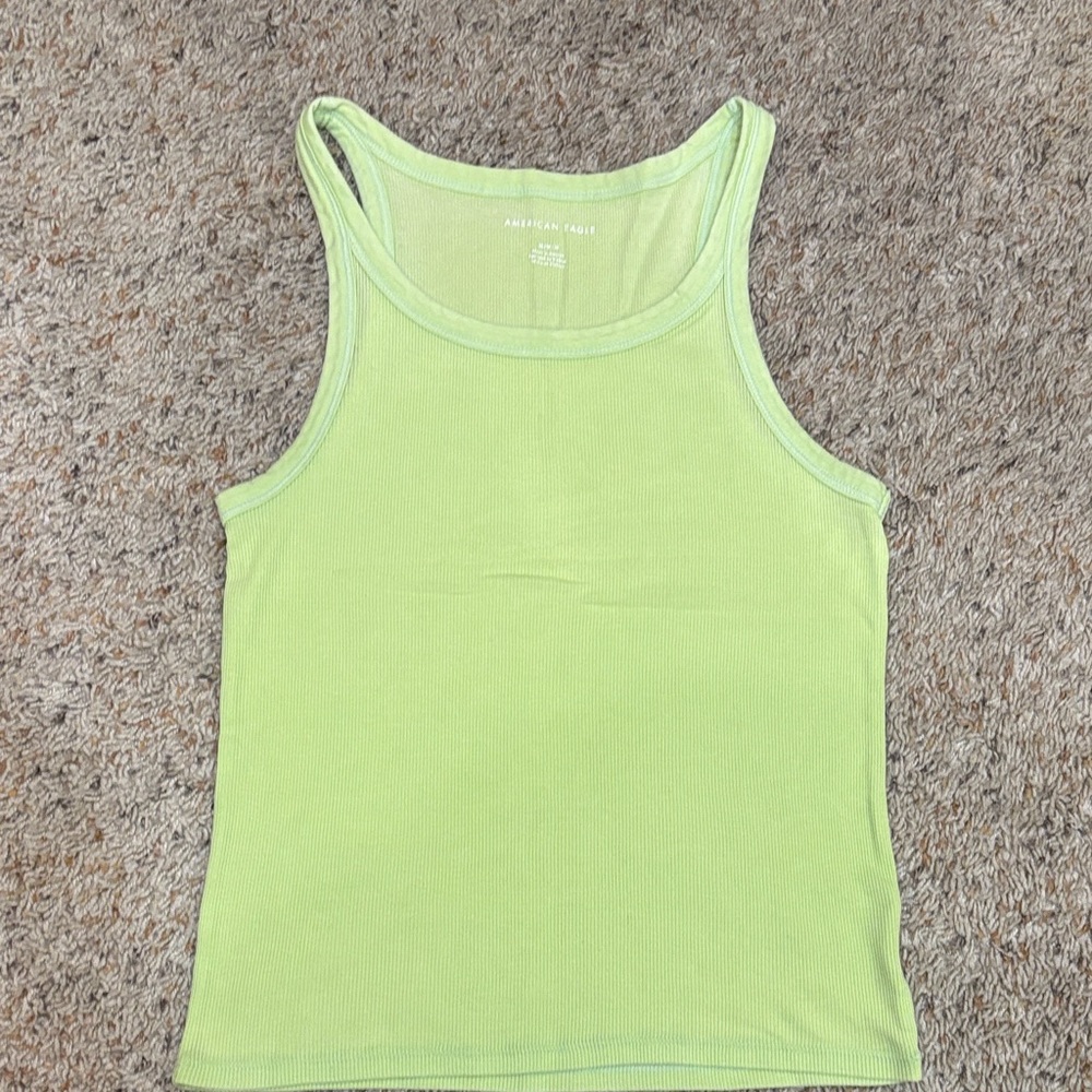 American Eagle Outfitters Light Green Tank Top
